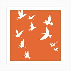 Birds In Flight 6 Art Print