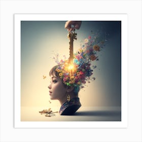 Key To My Head Art Print