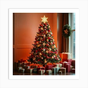 Asm Decorated Christmas Tree With Lots Of Presents 7181dc6a Acd4 47ec B5b2 9d01ca2f5dca Art Print