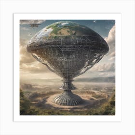 Spaceship Earth Art Print