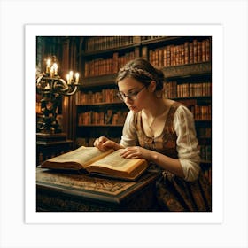 The Young Librarian 49 Art Print