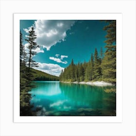 Blue Lake 2 Art Print