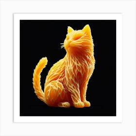 Orange Cat Art Print