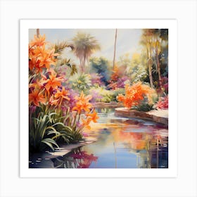 Romantic Impressionist Watercolour Art Print