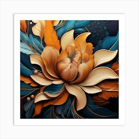 Abstract Of A Flower Art Print