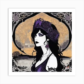 Gothic Girl 4 Art Print