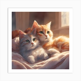 Cute Kittens Art Print