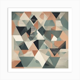 Abstract Triangles Art Print