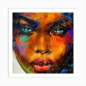 Captivating Gaze - Face To Face Art Print