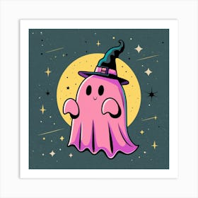 Ghost In A Hat Art Print