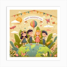 Happy Friendship Day Art Print