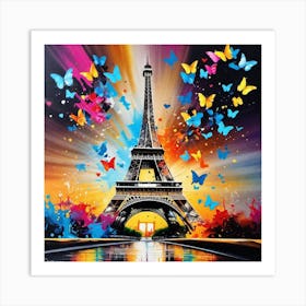 Butterflies In Paris 38 Art Print