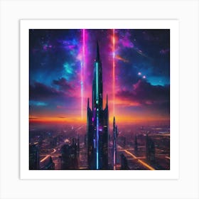 Futuristic City Art Print