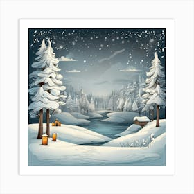 Winter Landscape 5 Art Print