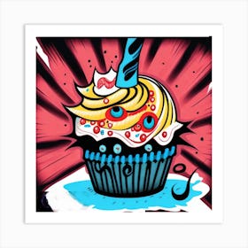 Bad Cupcake Art Print