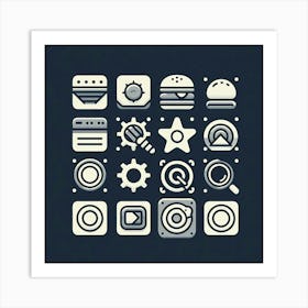 App Icons Art Print