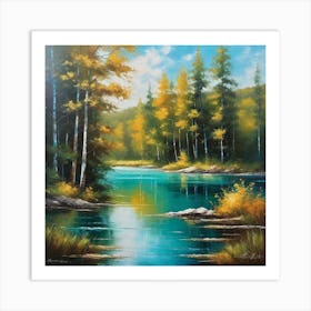 Autumn In The Forest 19 Art Print