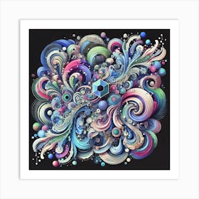 Abstract Swirls Art Print