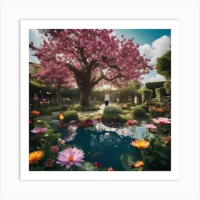 Lily Garden Art Print