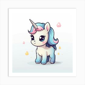 Cute Unicorn 634 Art Print