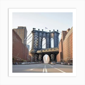 New York City Manhattan Bridge (3) Art Print
