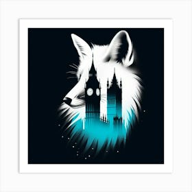 Fox and Big Ben 3 Art Print