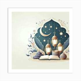 Muslim Holiday Greeting Card Art Print