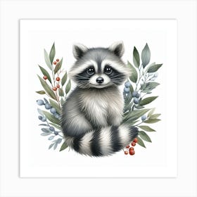 Racoon Art Print