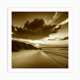 Sunset At The Beach 681 Art Print