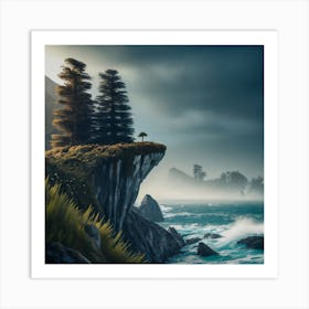 Rocky Cliffs Art Print