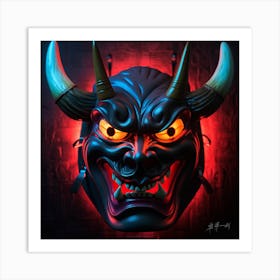 Demon Mask 6 Art Print