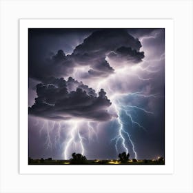 Lightning In The Sky 1 Art Print