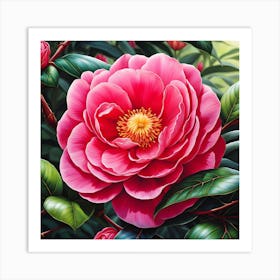 Beneath the Camellia Canopy Art Print