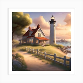 Lighthouse 7 Art Print