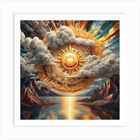 Golden Sun 22 Art Print