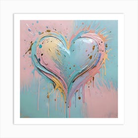 Heart Splatter 2 Art Print