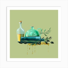 Olive Oil Art Print