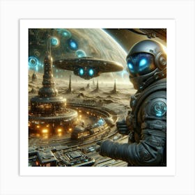 Alien Spaceship 1 Art Print