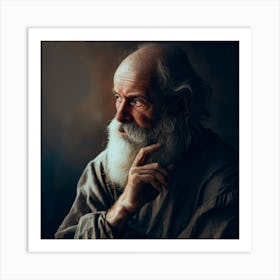 Portrait Of An Old Man Art Print