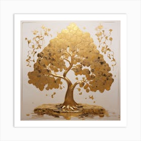 Tree Of Gold Art Print