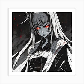 Samurai Girl 4 Art Print