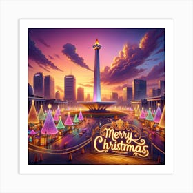 Christmas In Indonesia Art Print