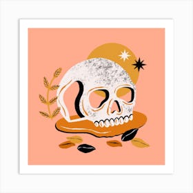 Skull Square Art Print