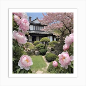 Japanese Garden Art Print