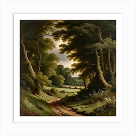 Road In The Woods Art Print