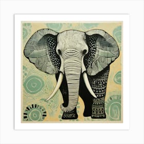 Elephant Print Affiche