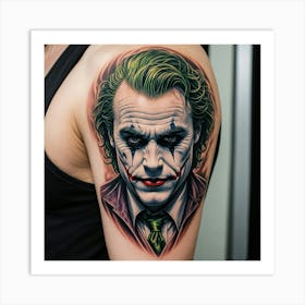 Joker Tattoo 2 Art Print