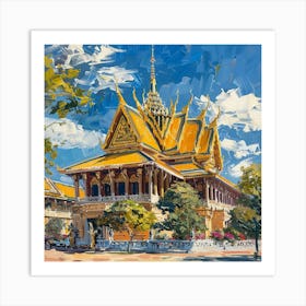 Phnom Penh Royal Palace 6 Art Print