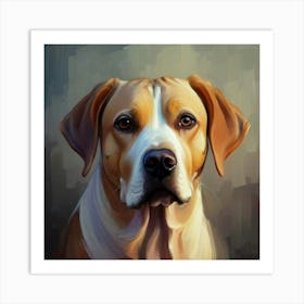 Portrait Of A Dog 1 Art Print