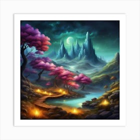 the castle at the end of the world Art Print